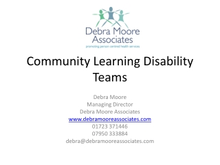 Community Learning Disability Teams