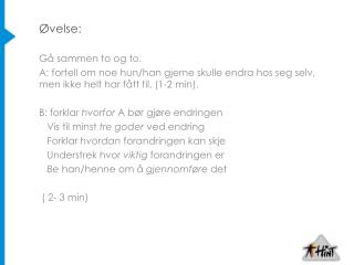 Øvelse: