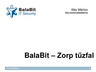 BalaBit – Zorp tűzfal