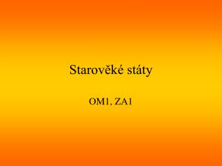 Starověké státy