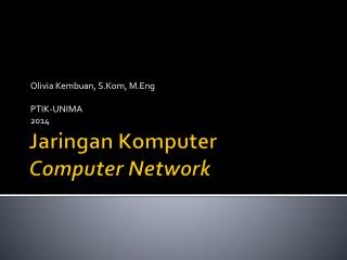 Jaringan Komputer Computer Network