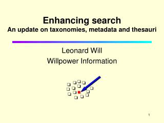 Enhancing search An update on taxonomies, metadata and thesauri