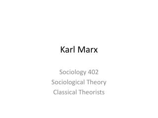 Karl Marx