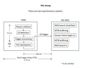PXL timing There are two asynchronous systems.