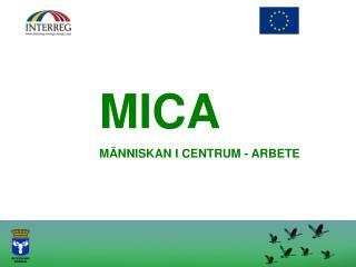 MICA MÄNNISKAN I CENTRUM - ARBETE
