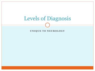 Levels of Diagnosis