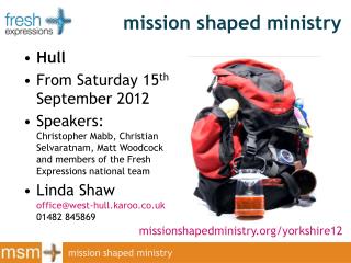 mission shaped ministry