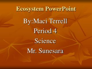 Ecosystem PowerPoint