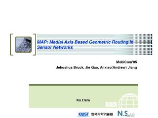 MAP: Medial Axis Based Geometric Routing in Sensor Networks