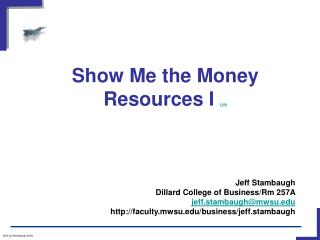 Show Me the Money Resources I Link