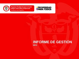 INFORME DE GESTIÓN 2012