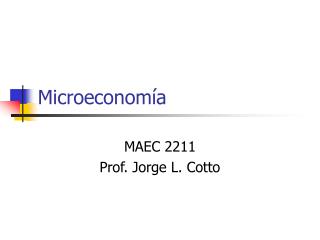 Microeconomía