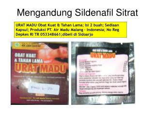 Mengandung Sildenafil Sitrat