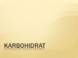 KARBOHIDRAT