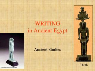 WRITING in Ancient Egypt