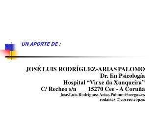 UN APORTE DE :