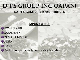 JAPONICA RICE KOSHINIKARI SASANISHIKI YAMADA NISHIKI AKITA HANA