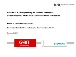 Results of a market research survey