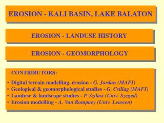 EROSION - KALI BASIN, LAKE BALATON