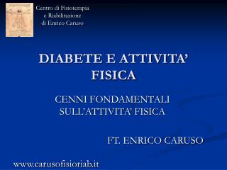 DIABETE E ATTIVITA’ FISICA