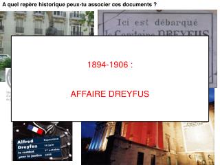 A quel repère historique peux-tu associer ces documents ?