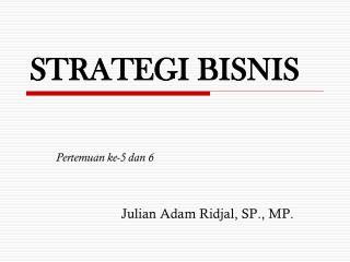 STRATEGI BISNIS