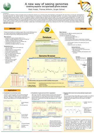 A new way of seeing genomes Combining sequence- and signal-based genome analyses