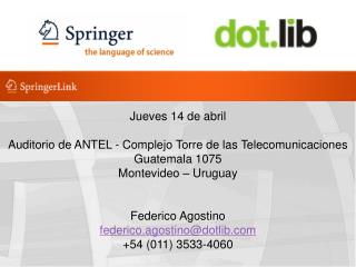 Jueves 14 de abril Auditorio de ANTEL - Complejo Torre de las Telecomunicaciones Guatemala 1075