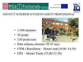 INSTITUT SUPERIOR D’ENSENYAMENT PROFESSIONAL