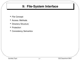 9: File-System Interface