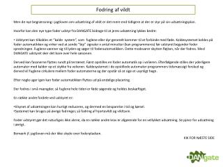 Fodring af vildt
