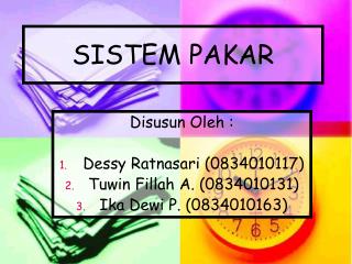 SISTEM PAKAR