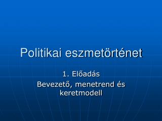 Politikai eszmetörténet