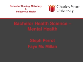 Bachelor Health Science – Mental Health