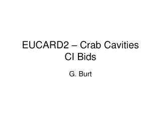 EUCARD2 – Crab Cavities CI Bids