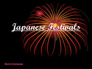 Japanese Festivals