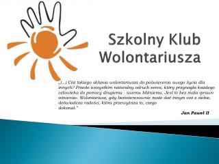 Szkolny Klub Wolontariusza