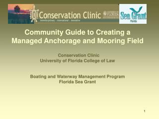 Community Guide to Creating a Managed Anchorage and Mooring Field