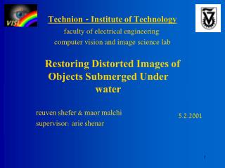 Technion - Institute of Technology faculty of electrical engineering