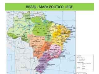 BRASIL. MAPA POLÍTICO. IBGE