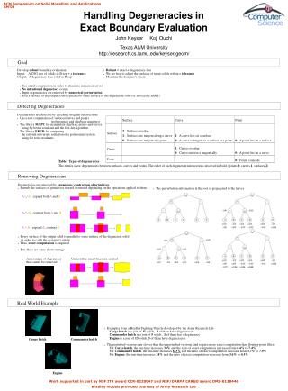 Handling Degeneracies in Exact Boundary Evaluation