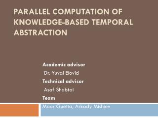 Parallel Computation of Knowledge-Based Temporal Abstraction