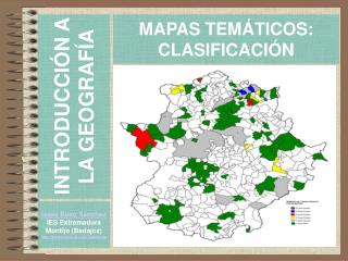 MAPAS TEMÁTICOS: CLASIFICACIÓN