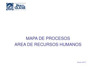 MAPA DE PROCESOS AREA DE RECURSOS HUMANOS 								Versión: MP-01