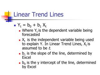 Linear Trend Lines