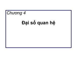 Đại số quan hệ