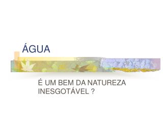 ÁGUA