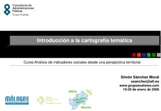 Curso: Análisis de indicadores sociales desde una perspectiva territorial