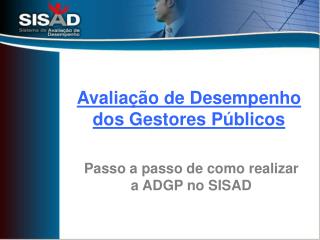 Avaliação de Desempenho dos Gestores Públicos