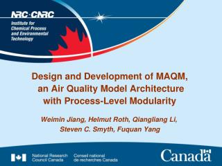 Design and Development of MAQM, an Air Quality Model Architecture with Process-Level Modularity